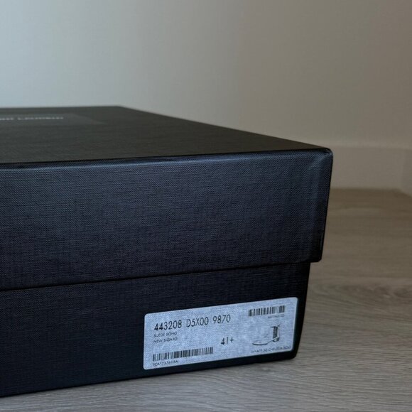 BRAND NEW IN BOX Saint Laurent Tan Suede Boots SUEDE SOHO Mid heel leather - Picture 14 of 14